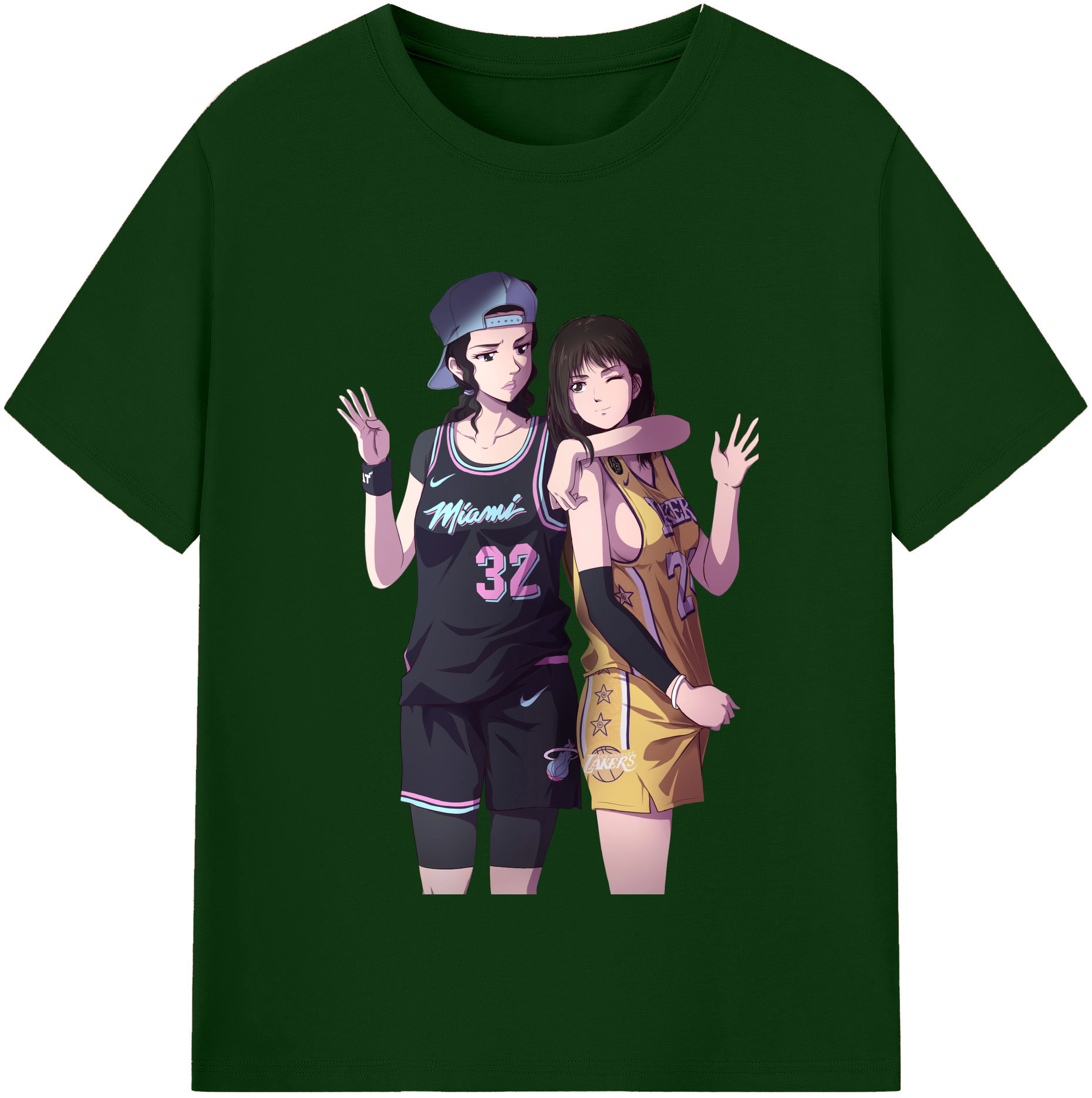 SLAM DUNK／スラムダンク 綿100％半袖Tシャツ（フロントプリント）